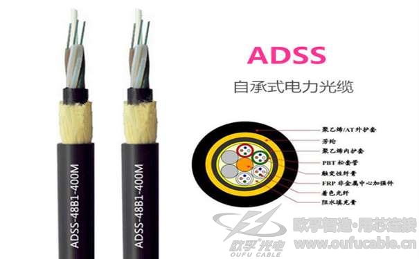 欧孚24芯adss电力光缆结构图